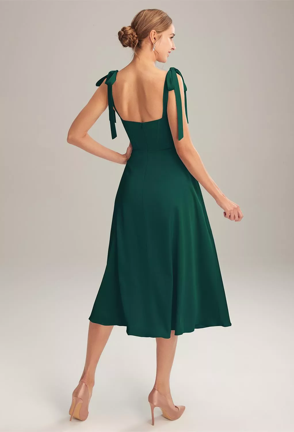 AW Mae Hunter Green  Beach Wedding Guest Dresses
